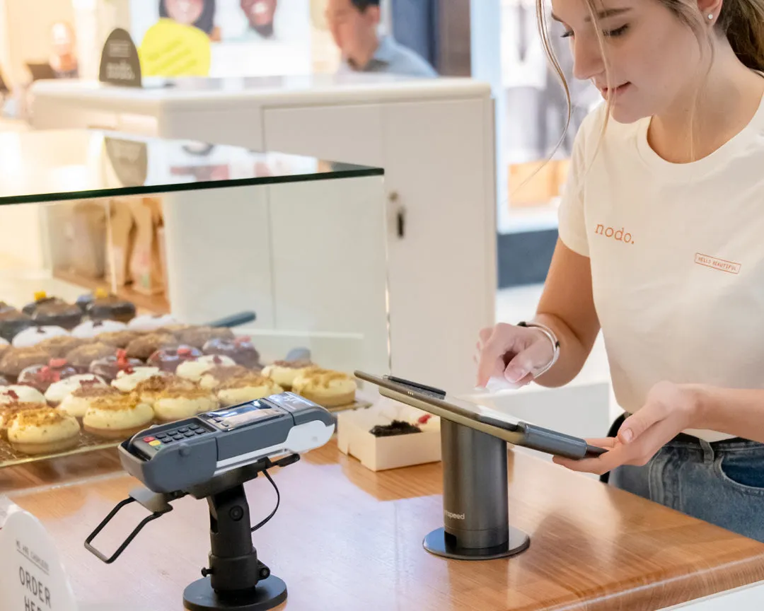 Nodo selling Wrapped gift cards instore